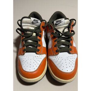 Vintage Nike SB Dunk Air NG White Orange Olive Golf Shoes 484294-101 Men Size 8